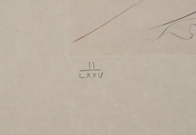 Salvador DALI : Tristan blessé, Gravure originale signée 2