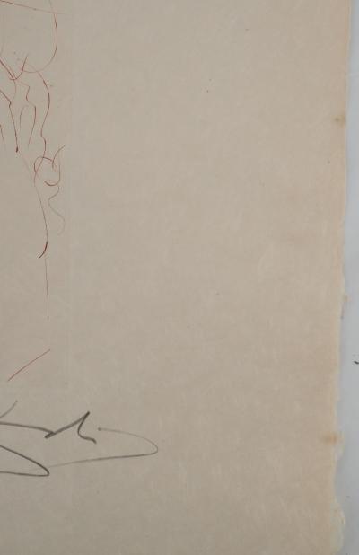 Salvador DALI : Tristan blessé, Gravure originale signée 2