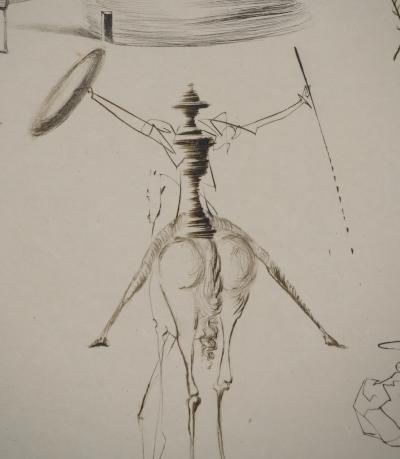 Salvador DALI: King Mark's Camp, Original signed engraving 2