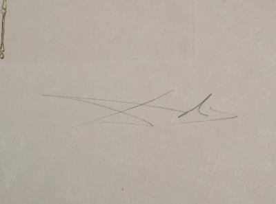 Salvador DALI: King Mark's Camp, Original signed engraving 2
