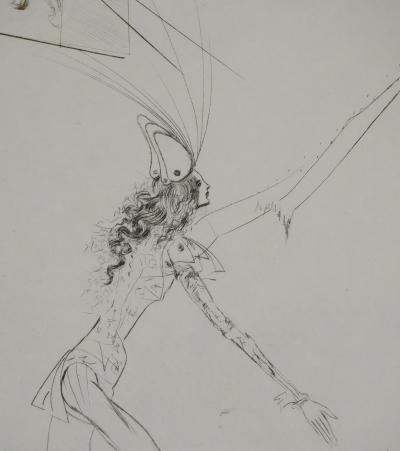 Salvador DALI : Les trois barons félons, Gravure originale signée 2