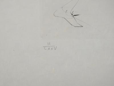Salvador DALI : Les trois barons félons, Gravure originale signée 2