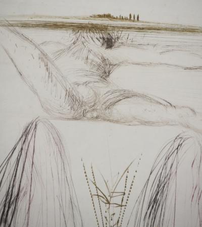 Salvador DALI: The Giant Beliagog, Original signed engraving 2