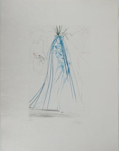Salvador DALI : Iseult aux blanches mains, Gravure originale signée 2