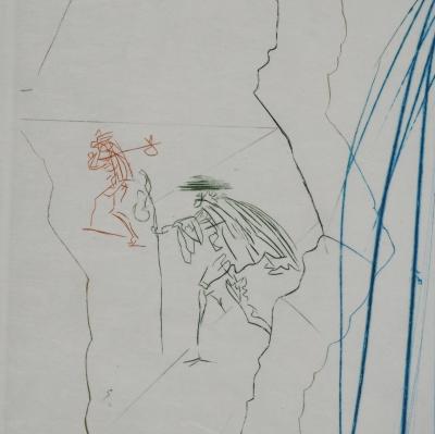 Salvador DALI : Iseult aux blanches mains, Gravure originale signée 2