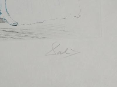 Salvador DALI : Iseult aux blanches mains, Gravure originale signée 2