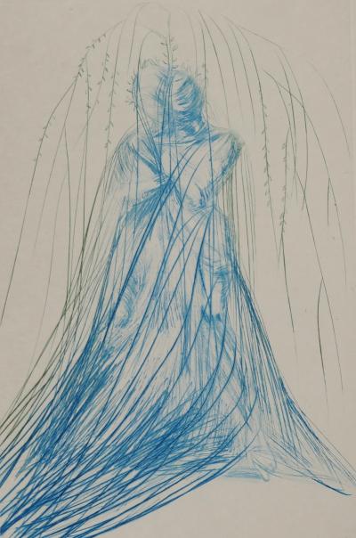 Salvador DALI: Isolde and Brangaine, Original signed engraving 2