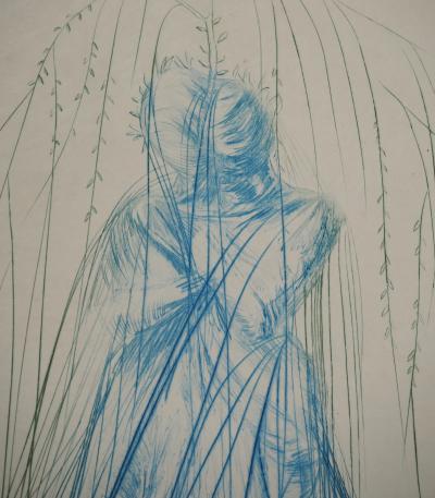 Salvador DALI: Isolde and Brangaine, Original signed engraving 2