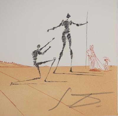 Salvador DALI : Paysage ibérique : Amour, Gravure originale signée 2