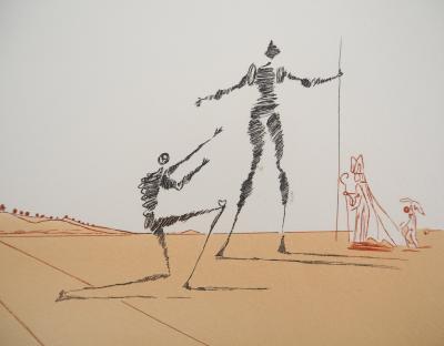 Salvador DALI : Paysage ibérique : Amour, Gravure originale signée 2