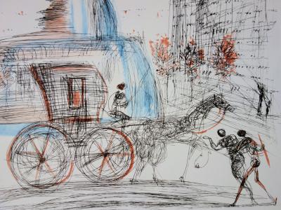 Salvador DALI : New-York City, Plaza, Lithographie signée 2