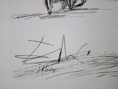 Salvador DALI : New-York City, Plaza, Lithographie signée 2