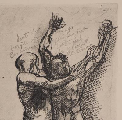Auguste RODIN : Dante, l'effroi, Gravure 2