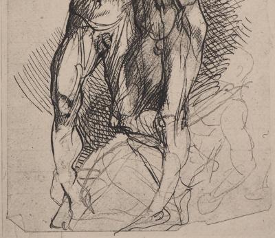 Auguste RODIN : Dante, l'effroi, Gravure 2