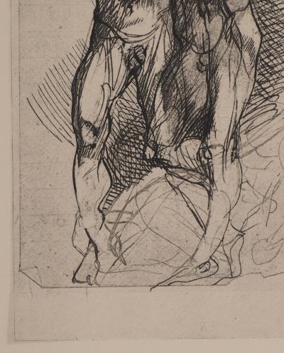 Auguste RODIN : Dante, l'effroi, Gravure 2