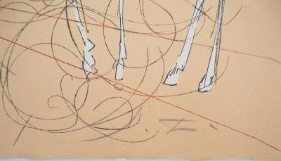 Salvador DALI : Désert fabuleux, Cavalier à la rose, Gravure originale signée 2