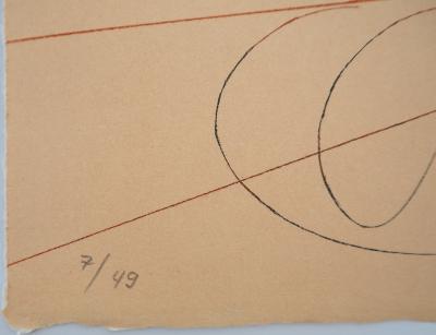 Salvador DALI : Désert fabuleux, Cavalier à la rose, Gravure originale signée 2