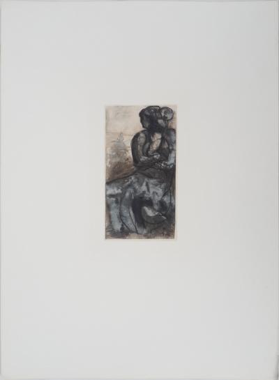 Auguste RODIN : Étreinte maternelle, Gravure 2