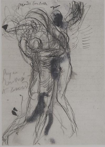 Auguste RODIN : L’affrontement, Gravure 2