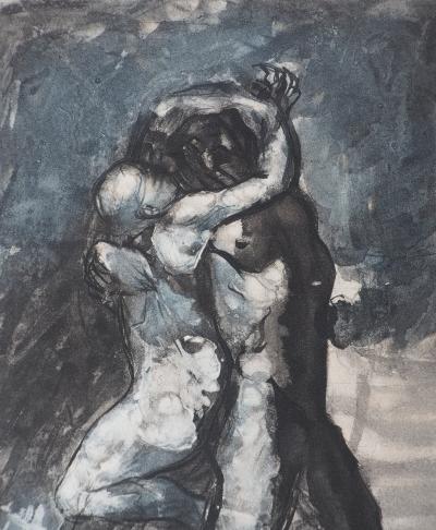 Auguste RODIN : Les amoureux, Gravure 2