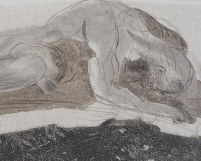Auguste RODIN : Attaché au rocher, Gravure 2