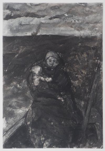 Auguste RODIN : La barque de Caron, Gravure 2