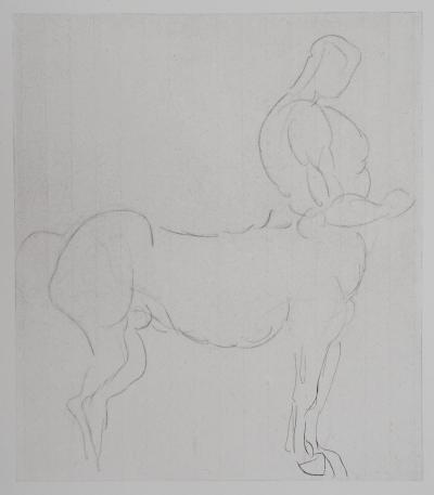 Auguste RODIN : Centaure, Gravure 2