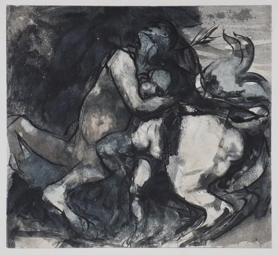 Auguste RODIN : Centaure et enfant, Gravure 2