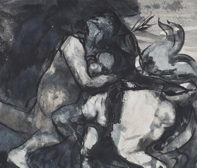 Auguste RODIN : Centaure et enfant, Gravure 2