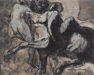 Auguste RODIN : Centaure enlevant deux femmes, Gravure 2