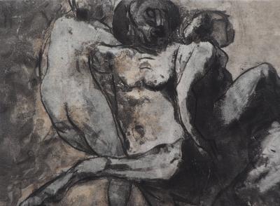 Auguste RODIN : Centaure enlevant deux femmes, Gravure 2