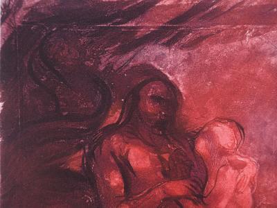 Auguste RODIN : Les centaures, Gravure 2