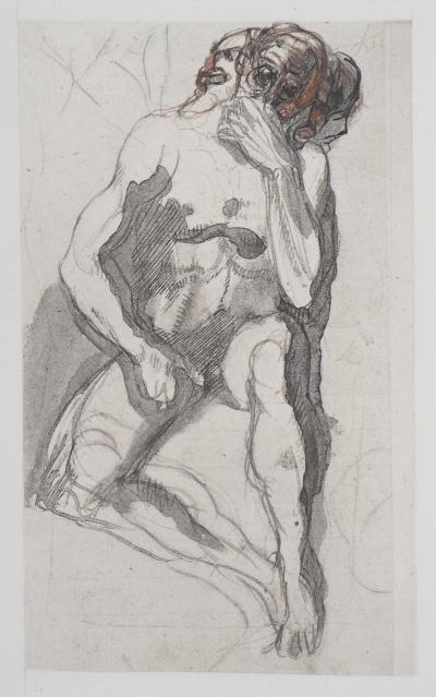 Auguste RODIN : Cerbère, Gravure 2