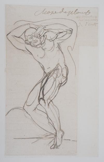 Auguste RODIN : Damné sous une chape de plomb, Gravure 2