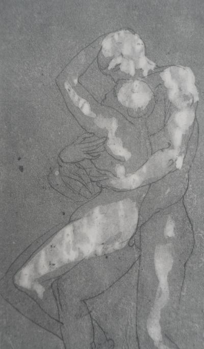 Auguste RODIN : La danse des amoureux, Gravure 2