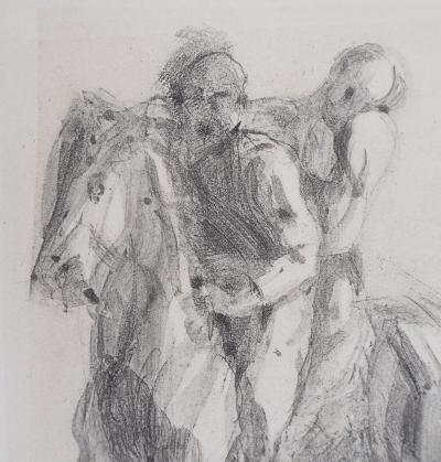 Auguste RODIN : Dante et Virgile sur un cheval chimérique, Gravure 2