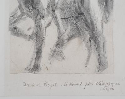 Auguste RODIN : Dante et Virgile sur un cheval chimérique, Gravure 2
