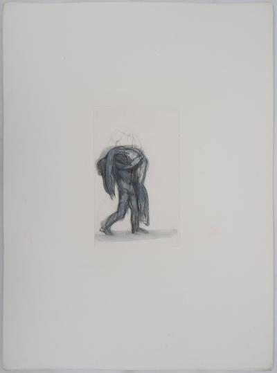 Auguste RODIN : Démon emportant une ombre, Gravure 2
