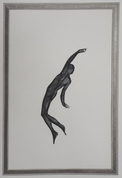 Auguste RODIN : Démon dans l'espace, Gravure 2