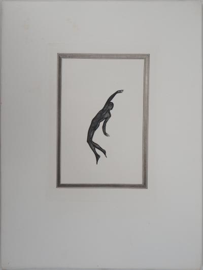 Auguste RODIN : Démon dans l'espace, Gravure 2