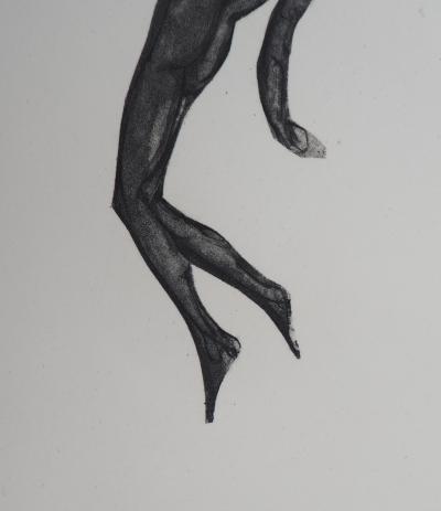 Auguste RODIN : Démon dans l'espace, Gravure 2
