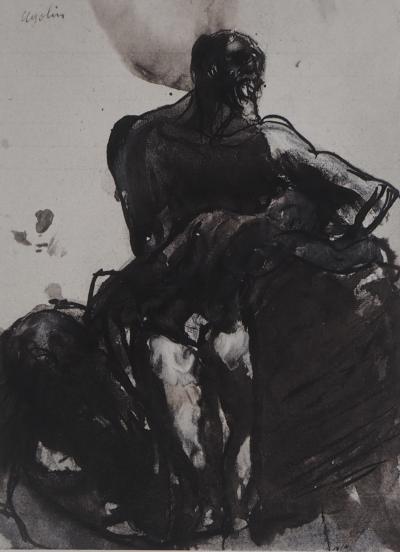 Auguste RODIN : L’enfant endormi, Gravure 2