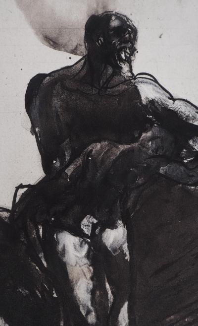Auguste RODIN : L’enfant endormi, Gravure 2