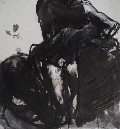 Auguste RODIN : L’enfant endormi, Gravure 2