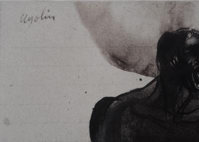 Auguste RODIN : L’enfant endormi, Gravure 2