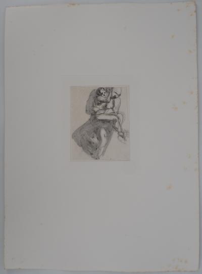 Auguste Rodin: The Comforted Child, Engraving 2