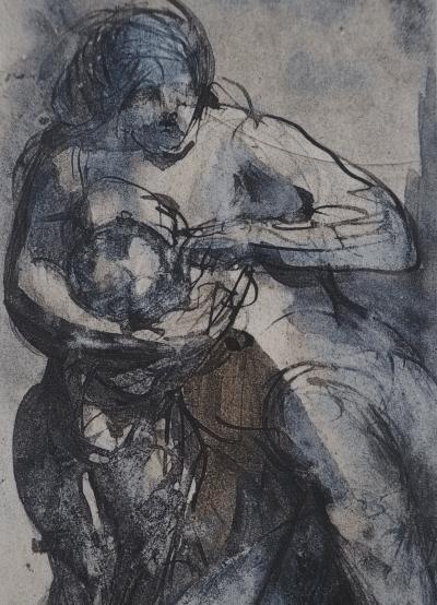 Auguste Rodin: The Child at the Breast, Engraving 2