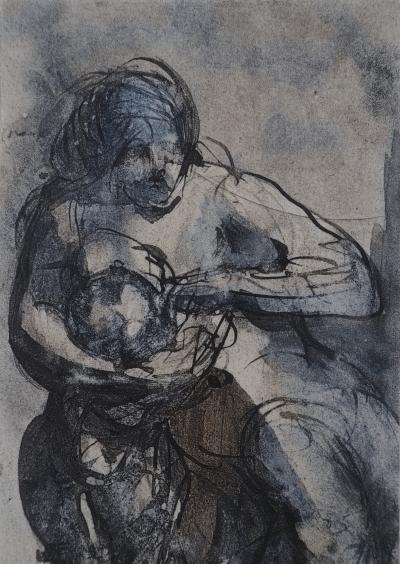 Auguste Rodin: The Child at the Breast, Engraving 2