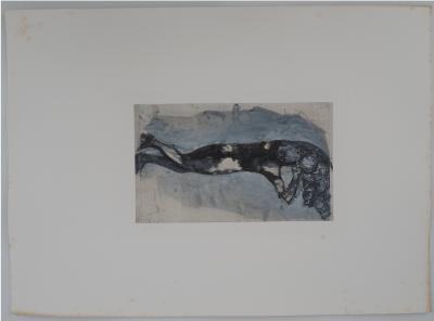 Auguste RODIN : L’enfant à la sieste, Gravure 2