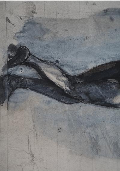 Auguste RODIN : L’enfant à la sieste, Gravure 2